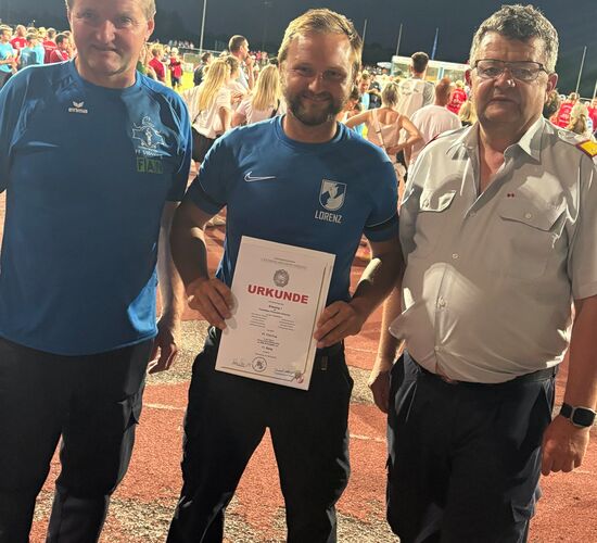 OBI Franz Rumel, BI Lorenz Rumel und BR Gerald Gaupmann